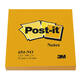 Memoblok Post-it 654 76x76mm oranje 100 vel