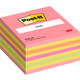 Memoblok Post-it 2028 76x76mm kubus neon kleuren