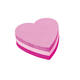 Memoblok Post-it Vormen 2007 70x70mm kubus hart roze