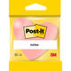 Memoblok Post-it Vormen 2007 70x70mm kubus hart roze