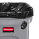 Afvalbak Rubbermaid Slim Jim Vented met luchtsleuven 87 liter grijs