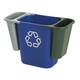 Papierbak Rubbermaid recycling medium 26L blauw