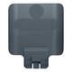 Paneel Rubbermaid Slim Jim Recyclestation voor label grijs