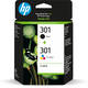 Inktcartridge HP N9J72AE 301 zwart + kleur
