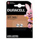 Batterij Duracell knoopcel 2x357/303 zilver oxide Ø11,6mm 2 stuks