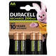 Batterij oplaadbaar Duracell 4x AA 2500mAh Ultra