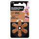Batterij Duracell Hearing DA312 Ø7,9mm 180mAh 6 stuks