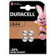 Batterij Duracell knoopcel 4xLR44 alkaline Ø11,6mm