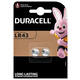 Batterij Duracell knoopcel 2xLR43 alkaline Ø11,6mm 2 stuks