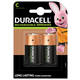 Batterij oplaadbaar Duracell 2xC 3000mAh Plus