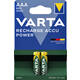 Batterij oplaadbaar VARTA 2x AAA 800mAh ready2use