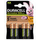 Batterij oplaadbaar Duracell 4x AA 1300mAh Plus