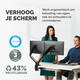 Monitorarm Fellowes Platinum Series dubbel horizontaal