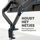 Monitorarm Fellowes Platinum Series dubbel horizontaal