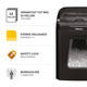 Papiervernietiger Fellowes Powershred 12C snippers 4x40mm