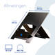 Laptopstandaard R-Go Riser Flexible
