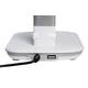 Bureaulamp MAUL Jazzy LED voet dimbaar + usbpoort wit