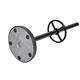 Kapstok MAUL Grando staand 175cm 16 haken zwart RAL9004
