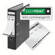 Ordner Leitz 1080 klassiek gewolkt 180° 80mm karton A4 zwart