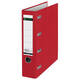 Giro-bank ordner Leitz A4 met dubbele mechaniek 80mm PP rood
