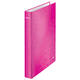 Ringband Leitz WOW A4 maxi 4-rings D-mechaniek 25mm roze