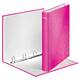 Ringband Leitz WOW A4 maxi 4-rings D-mechaniek 25mm roze