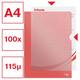 Insteekmap L-model Esselte standaard A4 0.11mm PP rood 100 stuks