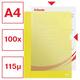 Insteekmap L-model Esselte standaard A4 0.11mm PP geel 100 stuks
