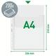 Harmonica showtas Leitz Premium met bovenklep copy safe PP A4  glashelder 5 stuks
