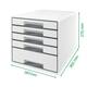 Ladenblok Leitz WoW 5 laden wit/paars
