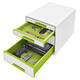 Ladenblok Leitz WOW CUBE 4 laden wit/groen