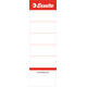Rugetiket Esselte breed 50x158mm karton wit 100 stuks