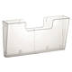 Folderhouder Europel 4x A4 wand liggend koppelbaar transparant
