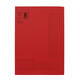 Vouwmap Quantore A4 ongelijke zijde 250gr rood