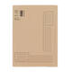 Vouwmap Quantore A4 ongelijke zijde 250gr beige