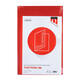 Vouwmap Quantore Folio ongelijke zijde 250gr rood