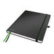 Notitieboek Leitz Complete 187x242mm lijn 160 pagina's 100gr zwart