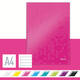 Notitieboek Leitz WOW A4 160 pagina's 90gr lijn roze