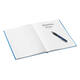 Notitieboek Leitz WOW A4 160blz 90gr lijn blauw