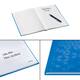 Notitieboek Leitz WOW A4 160blz 90gr lijn blauw