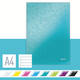 Notitieboek Leitz WOW A4 160 pagina's 90gr lijn ijsblauw