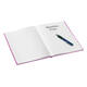 Notitieboek Leitz WOW A5 160blz 90gr lijn roze
