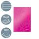 Notitieboek Leitz WOW A5 160blz 90gr lijn roze