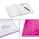 Notitieboek Leitz WOW A5 160blz 90gr lijn roze