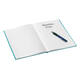 Notitieboek Leitz WOW A5 160blz 90gr lijn ijsblauw