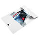Elastomap Leitz WOW A4 3 kleppen PP wit