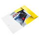 Elastomap Leitz WOW A4 3 kleppen PP geel