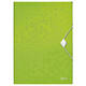 Elastomap Leitz WOW A4 3 kleppen PP groen
