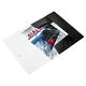 Elastomap Leitz WOW A4 3 kleppen PP zwart
