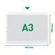 Showtas Leitz Premium copy safe 0.13mm PP A3 landscape transparant 50 stuks